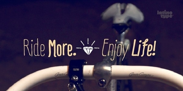 Ride my Bike Webfont #font #funky #typography