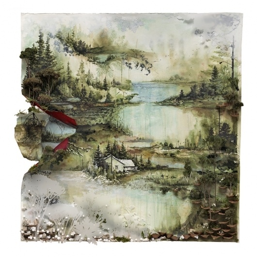 All sizes | Bon Iver, Bon Iver Cover Art | Flickr - Photo Sharing! #album #landscape #cover #painting #art