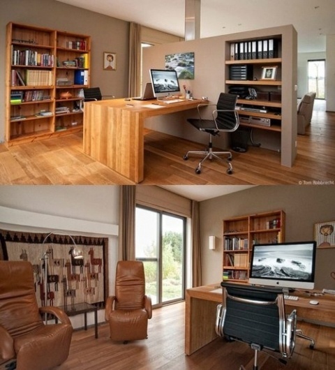 Wood & Mac Home workspace #design #books #home #workspace #mac