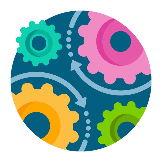 See more icon inspiration related to process, gear, cogwheel, execution, construction and tools, gears, operation, management, administration, settings, configuration and arrows on Flaticon.