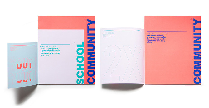 LGBT Youth Report - Matt Chase | Design, Illustration #print #layout #design #typography