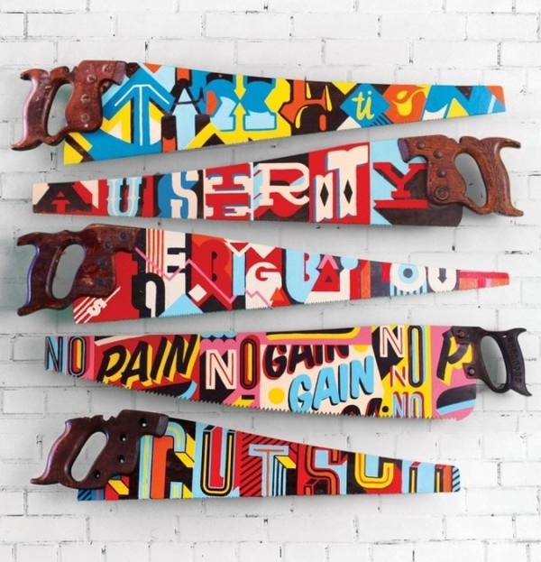 Painted Saws by Vault49 – Fubiz™ #painting #art #saw