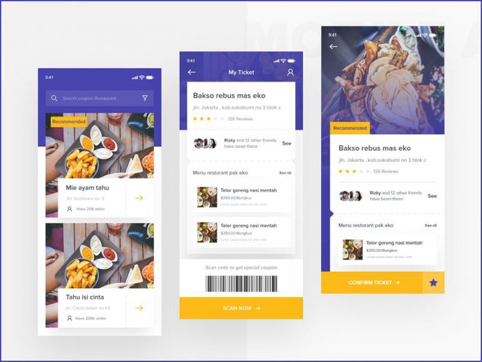 Food Delivery Apps For Android And iOS UI Design