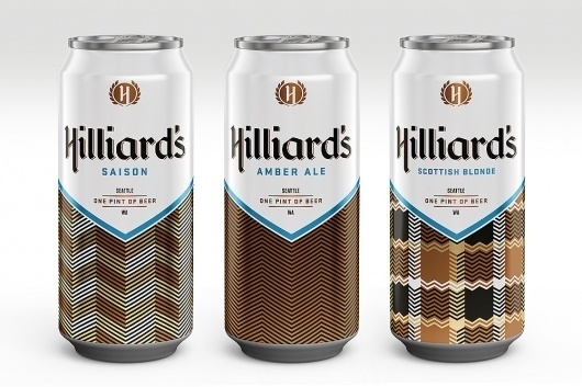 Hilliard's: A Retro-Cool Beer Brand That Embraces Good Graphic Design | Co.Design: business + innovation + design #packaging #color #minimal