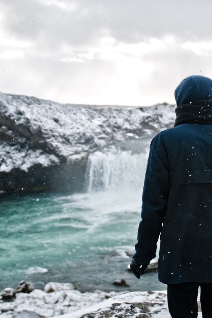 (2) Likes | Tumblr #man #island #waterfall #winter