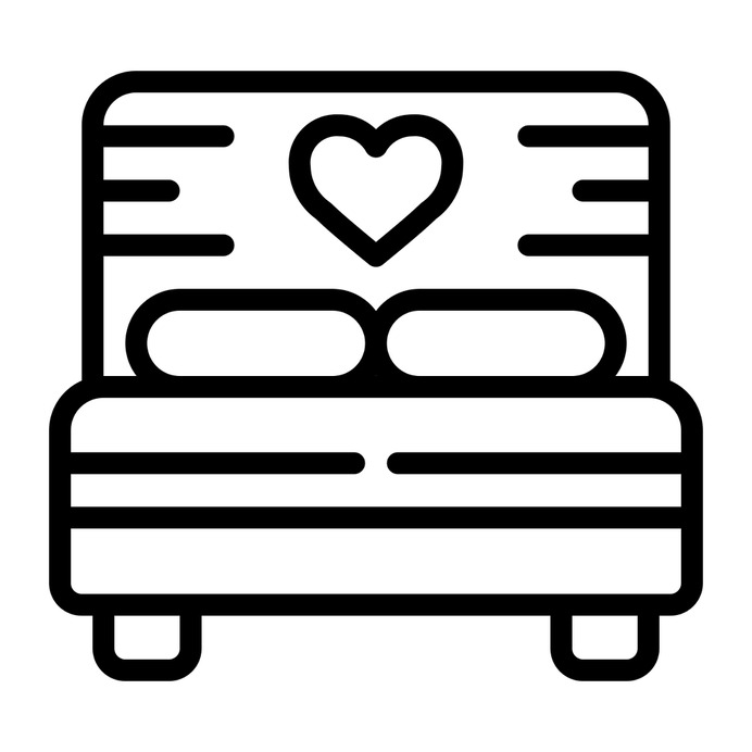 See more icon inspiration related to bed, bedroom, sleep, room, rest, furniture and household, beds, furniture and buildings on Flaticon.