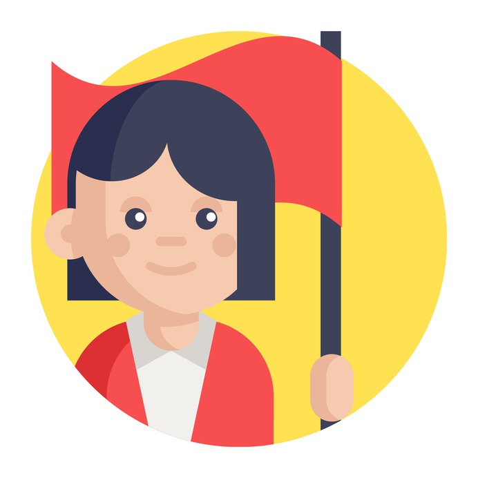 See more icon inspiration related to leader, woman, leadership, boss, flag, person, team, teamwork, feature, hierarchy, user, group, networking, avatar and business on Flaticon.