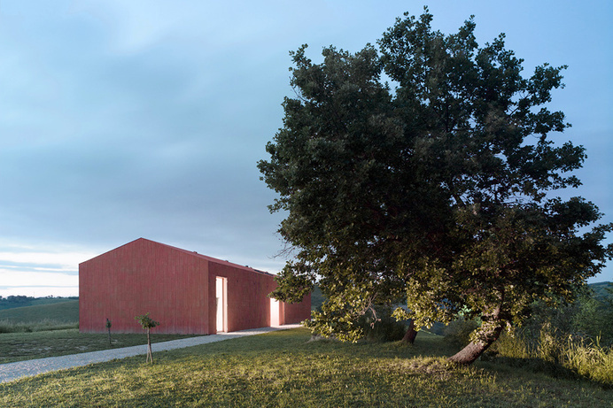 studio zero85 constructs home studio for an artist from hollow tiles #home