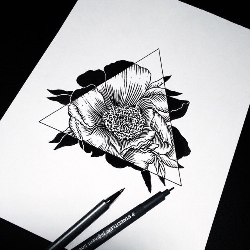 ANDREY SVETOV – love #flower #tattoo #ink #line