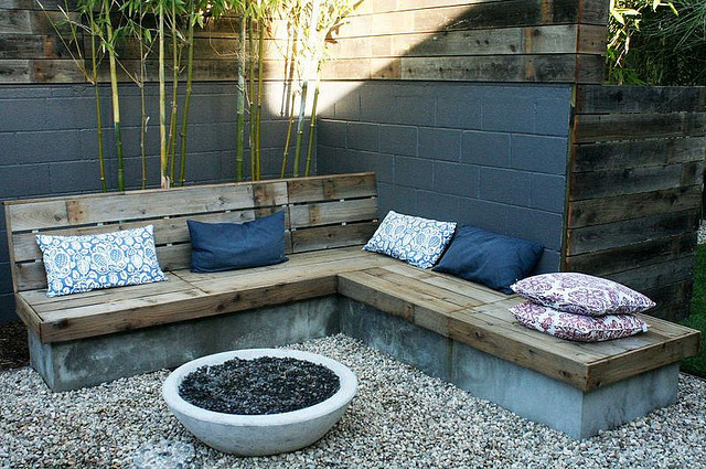 Reclaimed fence bench #bench