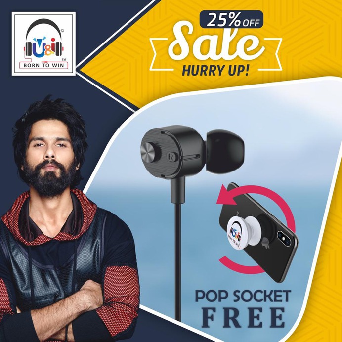 U&I Armour Series Ui-387 Universal Supper Bass Earphone | U&I - Born To Win