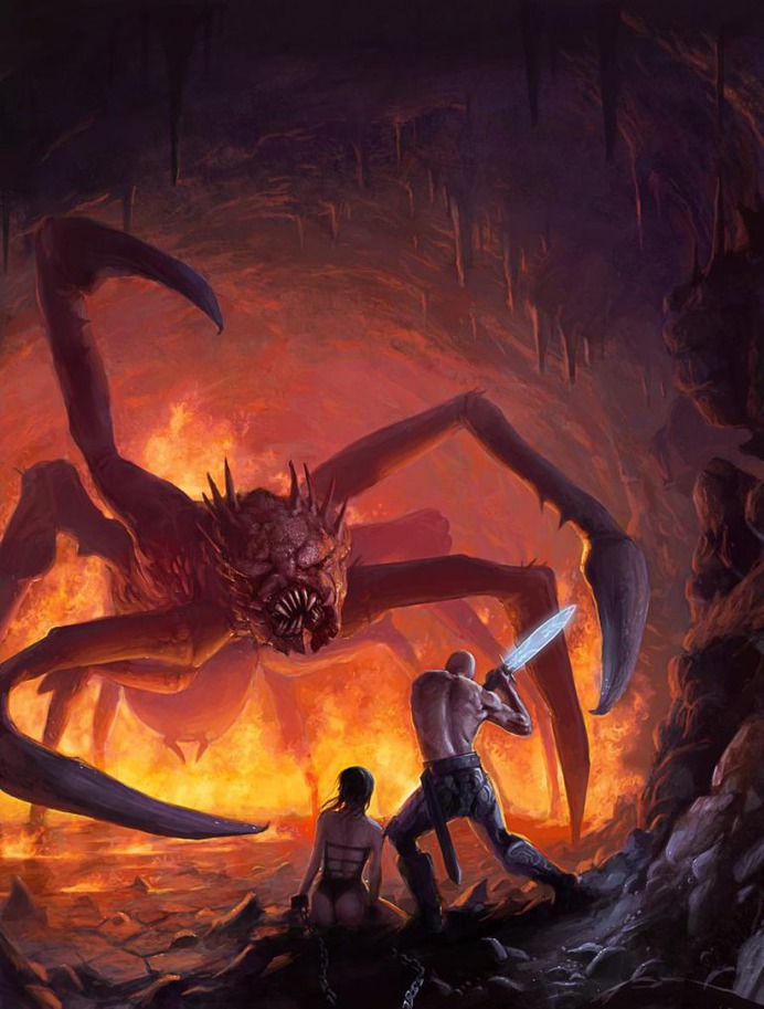 The Fight Below by Venishi