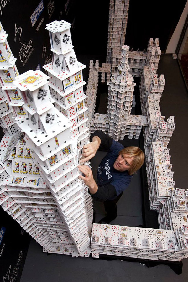 CJWHO ™ (Bryan Berg, a Cardstacker Bryan Berg was...) #insane #design #berg #photography #cardstacker #cards #bryan