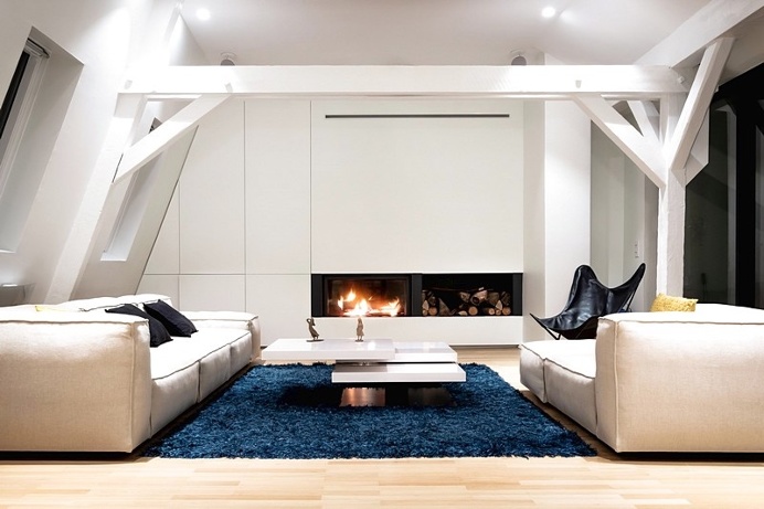 Renovation of a Two Story Attic Apartment in Strasbourg / f+f architectes