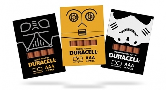 Star Wars example #176: Duracell Promo Packaging on the Behance Network #packaging #duracell #wars #star