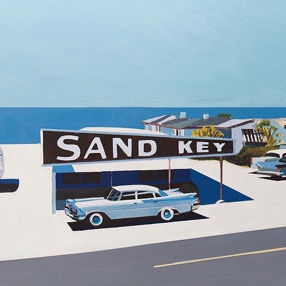 How about a little summer road trip? Painting by @jessica_brilli_artist 🚙 💙☀️🌊