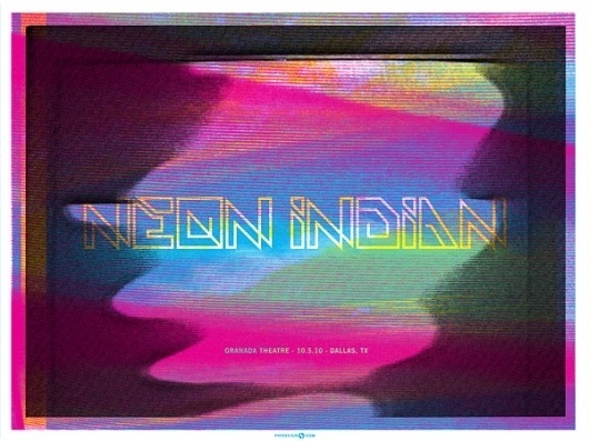 GigPosters.com - Neon Indian #poster #neon indian