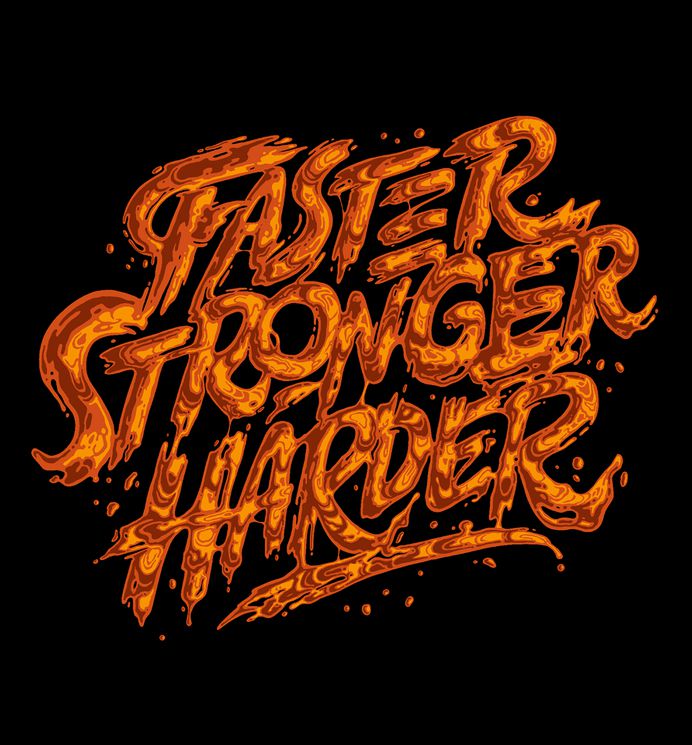 Liquid lettering collection on Behance
