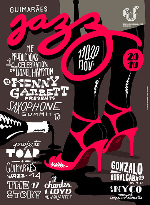 2010jazzposters_03 #illustration #lettering #vector
