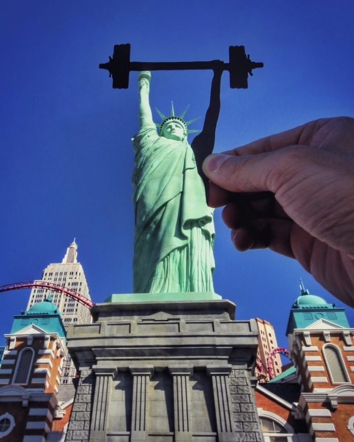 Rich McCor Transforms Iconic Landmarks With Just a Few Paper Props