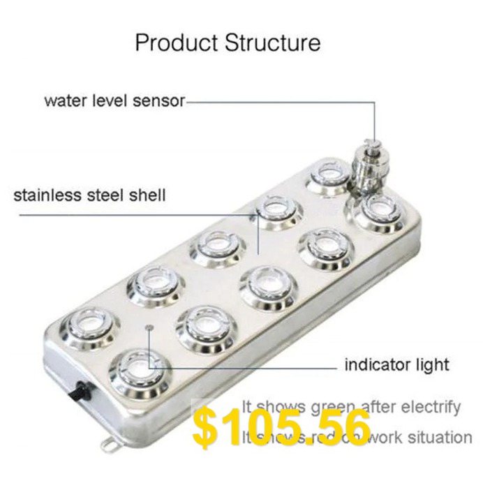 3500-5000ML #per #Hour #10 #Head #Ultrasonic #Mist #Maker #Fogger #Humidifier #Greenhouse #Aeromist #Hydroponic