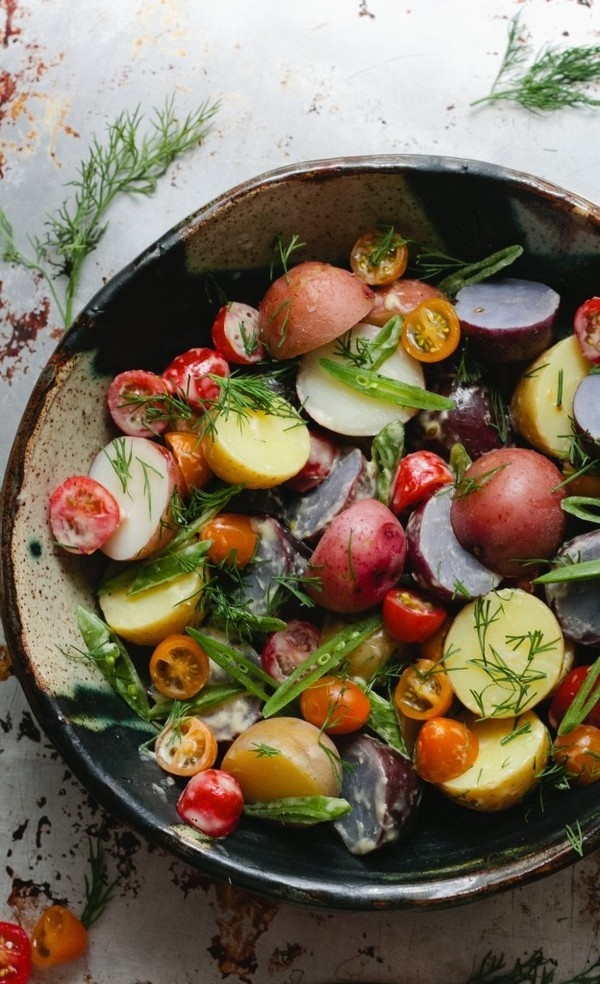 Potato Salad with Dill + Horseradish Aioli #salad #food