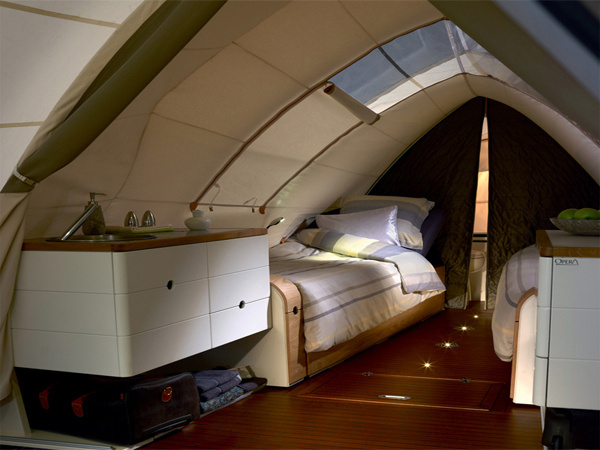 Want luxury outdoor living? Have a go in this Opera Trailer Tent, where life on wheels doesn't get more stylish. #design #travel #product #industrial #luxury
