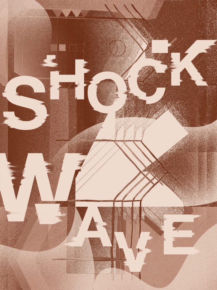 Shockwave, poster submitted and designed by Matt Chinworth for his 365-day typography journal Ty ...