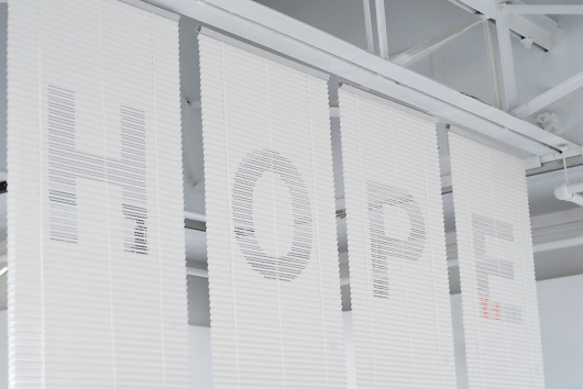 hope : Guilherme #hope #blinds #helvetica #light #typography