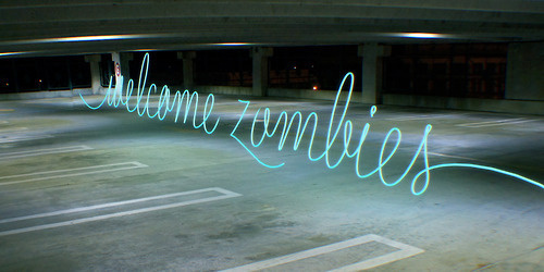 Typeverything.com Flirt Scripts zombies welcome screen cap fromÂ Neil Summerour #type