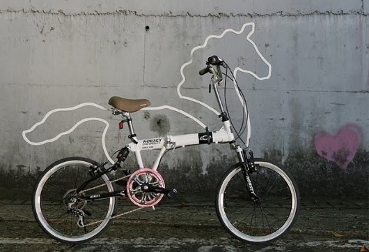 designpiration #white #bicycle #pink #ornament #shape #horsey