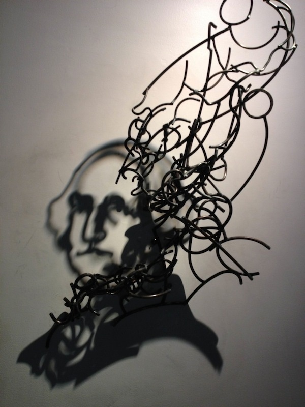 CJWHO ™ (Incredible Shadow Art Created Out Of Messy Steel...) #steel #kagan #crafts #design #larry #sculputre #art #shadow