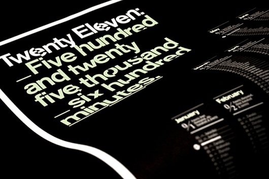 Mash Creative 2011 calendar | Identity Designed #print #design #graphic #minimal #poster