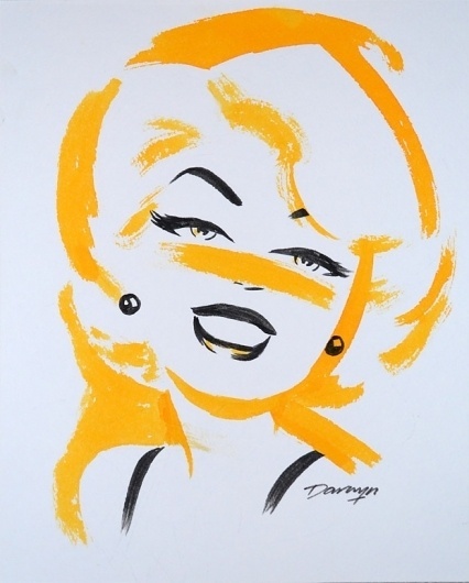 Retro Blonde Babe by Darwyn Cooke #girls #illustration #illustra #brush #cartoon