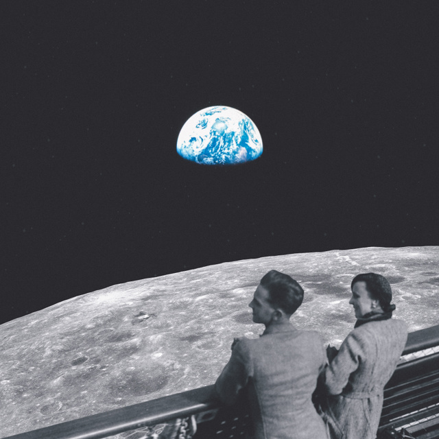 the climb: part III by Edgar Hernandez #earth #collage #universe #climbers #space #moon