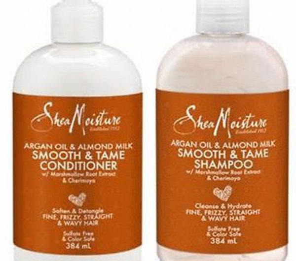 Shea Moisture Argan Oil & Almond Milk Smooth & Tame Shampoo & Conditioner Duo Pack