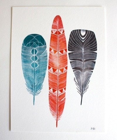 Juxtapost - My great finds #print #feathers