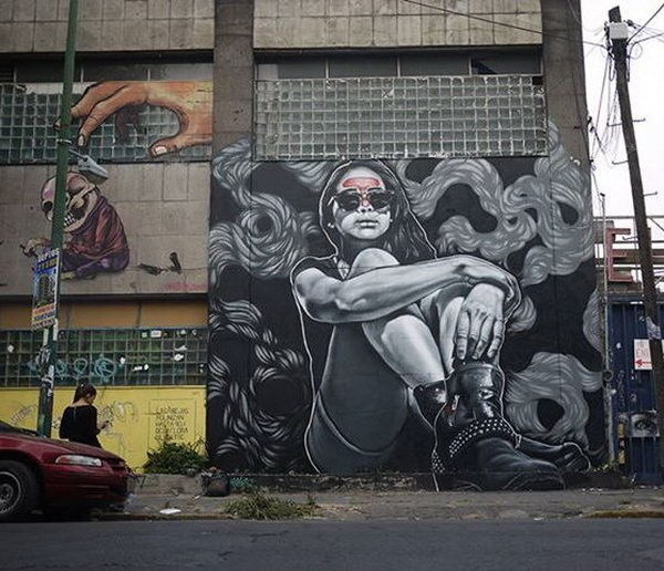 Street Art by MTO #pavement #art #street