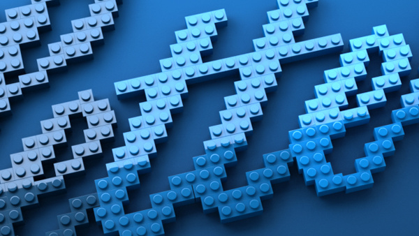 LEGO Lettering on Behance #lettering #lego #typography
