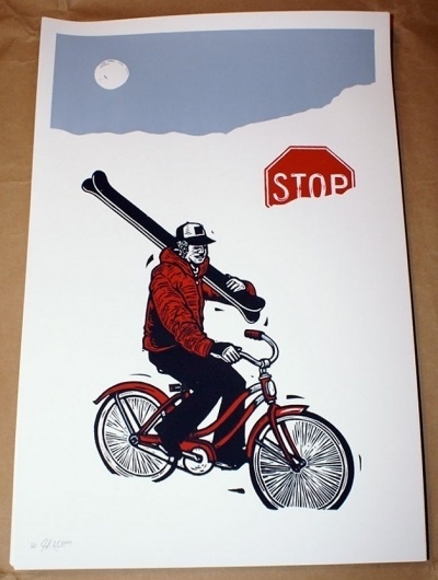 Meet John Fellows | Sideroom.com #print #art #snow #bike #bicycle #john fellows #colorado #denver