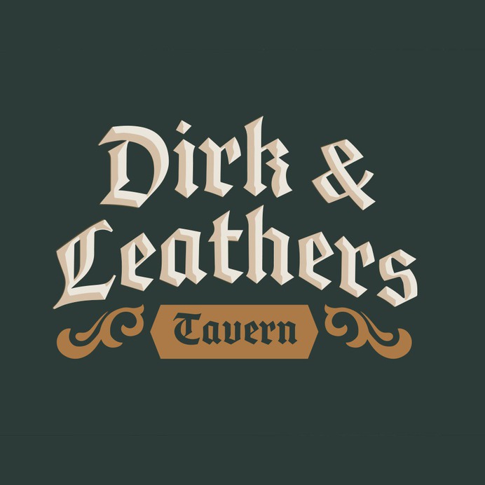 Dirk & Leathers Tavern Logo by Axel Gage | 99 Designs