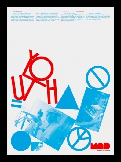 Youth Programs at MAD — Vance Wellenstein #flyer #experimental #poster
