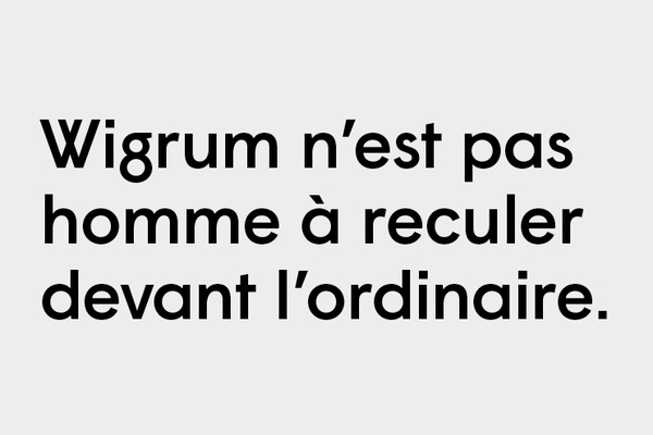 WIGRUM #typeface