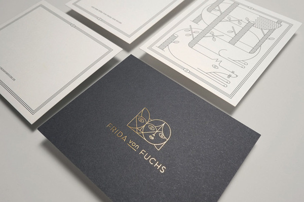Jono Garrett: Frida von Fuchs / on Design Work Life #logo #letterhead #identity