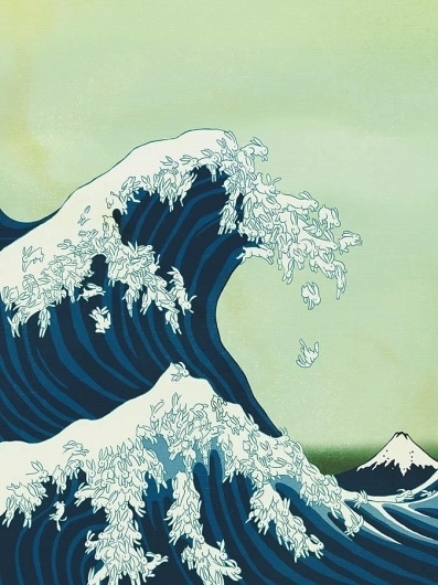 Uprisings | Kozyndan #kanagawa #giant #off #robot #wave #hokusai #great #magazine