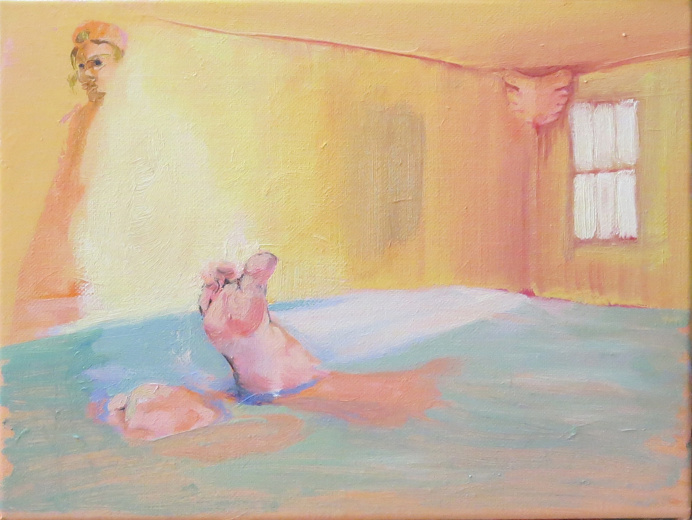 Lolita's PTSD , oil on canvas, 9 x 12 inches, 2016