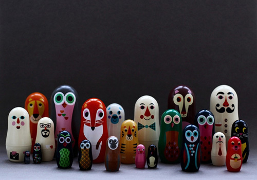 My Owl Barn #owl #fox #matrioshka #design #matryoshka #animals #toy