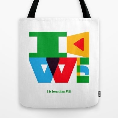 I<WE #bag #tote #society6 #typography
