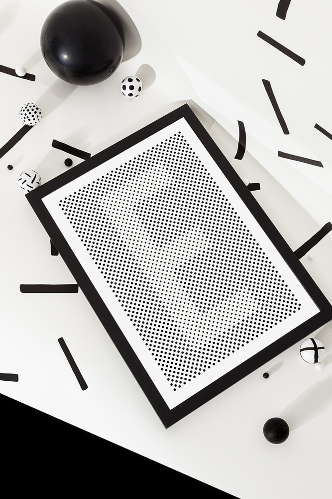 Silvia Baz #white #illusion #design #graphic #contrast #black #silvia #dots #baz #typography