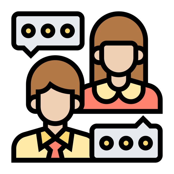 See more icon inspiration related to conversation, chat, support, communications, user, speech, speech bubble, information, message, avatar, person and people on Flaticon.